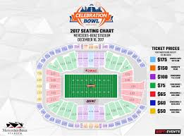 2017 Celebration Bowl Seating Chart Celebration Bowl