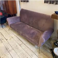 3 Seater Sofa In Patinated Brass