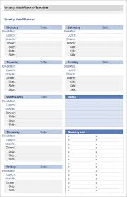 18 Meal Planning Templates Pdf Excel Word