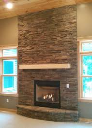 Gas Fireplace W Mantle And Stacked