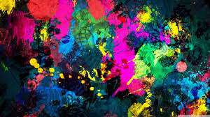 paint splatter colors wallpaper