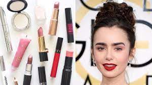 lily collins makeup bag her beauty