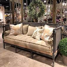 cane back lounge sofa antique farmhouse