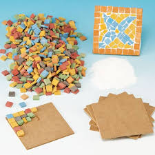 Mosaic Tile Coaster Kit Baker Ross