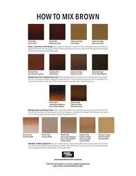 Brown Color Mixing Color Mixing Chart