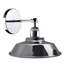 Retro Industrial Chrome Wall Sconce