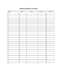 Sign In Sign Out Sheet Template Excel Inventory Sign Out