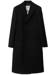 Burberry Single Ted Wool Coat
