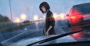 Download 1600x2560 anime boy cat raining scenic sad. Anime Boy And Girl Sad In Rain Revisi Id Cute766