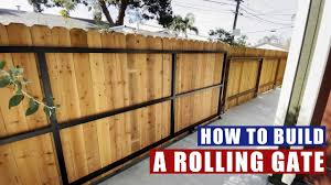 build a large metal frame rolling gate