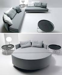 circular bed separates into sofas