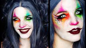 cute clown makeup tutorial harlequin