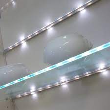 Edge Led Glass Clip Shelf Light