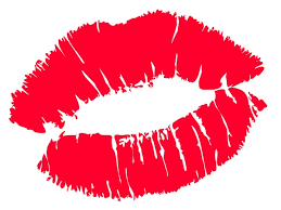 red kiss lips stock vector by