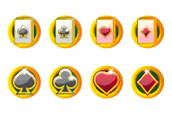 Playing card icon for casino and slots UI. Poker Icon Set 19986269 PNG