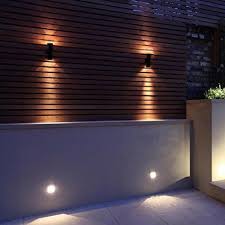 Modern Black Double Outdoor Wall Light Ip44 Up Down Outdoor Wall Light Garden Wall Lights Exterior Lighting Outdoor Lighting
