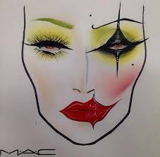Jokers Girlfriend Halloween Makeup Face Chart Ig Missj15