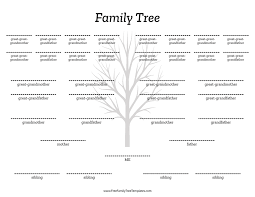 5 Generation Family Tree Siblings Template Free Family