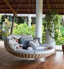 Round Rattan Hanging Daybed My Dream