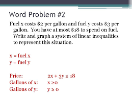 Linear Inequalities Word Problems