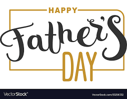 Happy Fathers Day Lettering Text For Template Vector Image