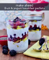 make ahead fruit yogurt breakfast