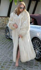 Fur Long Fur Coat White Fur Coat