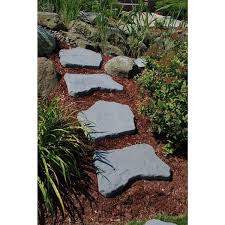 20 In And 21 In Irregular Concrete Blue Stepping Stones Kit 20 Piece