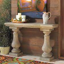 elle stonecast console table for our