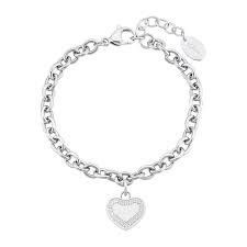 s oliver link bracelet heart for las