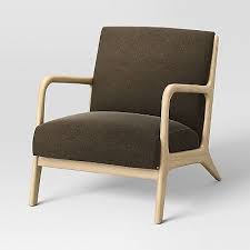 esters wood armchair textured brown