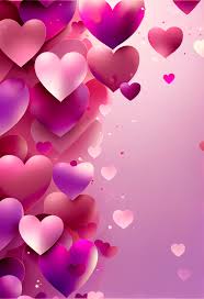 free valentines day background with hearts