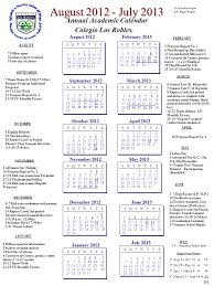 August July 2013 Annual Academic Calendar Annual Academic Calendar