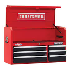 6 drawer steel tool chest red