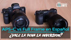 aps c vs full frame en español