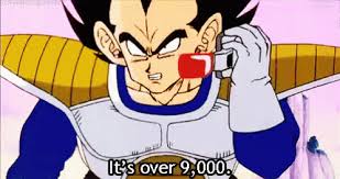 The initial manga, written and illustrated by toriyama, was serialized in weekly shōnen jump from 1984 to 1995, with the 519 individual chapters collected into 42 tankōbon volumes by its publisher shueisha. Dbz Over 9000 Gifs Tenor