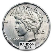 1922 1935 Peace Silver Dollar Bu Random Year