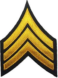 Amazon Com Papapatch Chevrons Sergeant E 5 Stripes Us Army Rank Sew