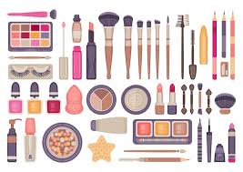 makeup tools vectors ilrations