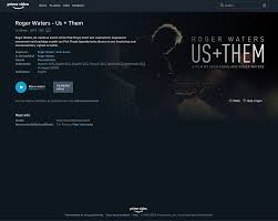 Roger waters, creative force and songwriter behind pink floyd, presents his highly anticipated film, us + them. Roger Waters Us Them Now Out On Amazon Prime Pinkfloyd