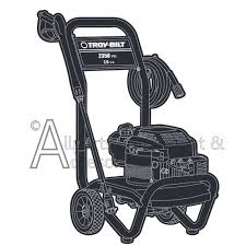 I have a troy built pressure washer leaking gas from the air filter i looked around for advice and hurd bang against the carb and it will realease the float valve i did it and it worked but should i clean out the fuel in the. 01902 0 Troy Bilt 2350 Psi High Pressure Washer Power Washer