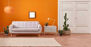 Orange Colour Wall Paint Transform