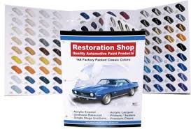 Restoration Shop 144 Color Chart Auto Car Paint Chips
