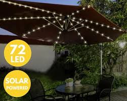 72 Led Solar Parasol Lights Garden
