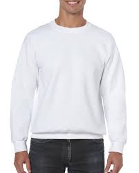 Gildan Heavy Blend Adult Crewneck Sweatshirt White 257g M Bt 18000 Wht