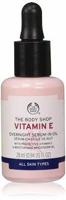 the body vitamin e overnight serum