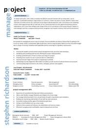 Project Resume Template Project Controls Specialist Resume Template