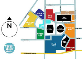 Map Of Parking Near The Nrg Stadium In Houston Texas Nrg