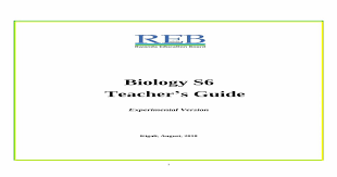 biology s6 teacher s guide reb rw