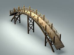 Wooden Garden Bridge Free 3d Models